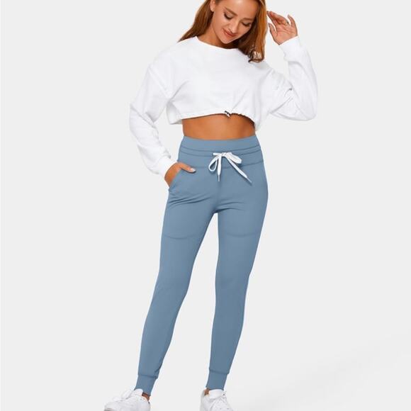 Halara Cloudful Air Drawstring high waist Jogger Blue Shadow XS - Picture 7 of 10